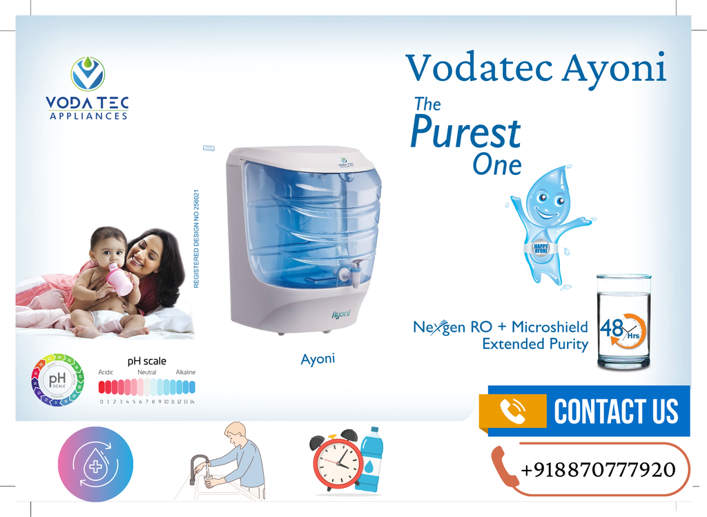 Ayoni 9L RO Water Purifier (White)