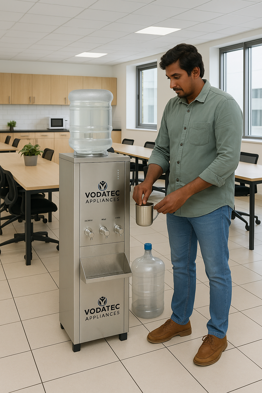 VODATEC – D 75 NHC Water Dispenser Stainless Steel Hot & Cold.