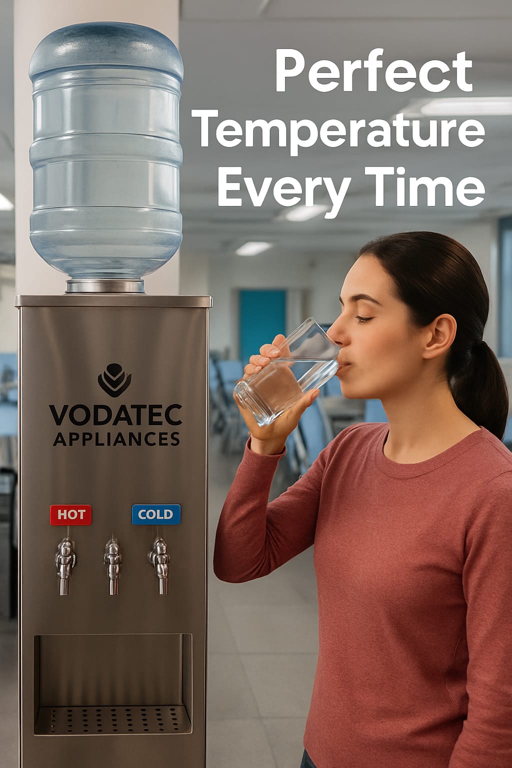 VODATEC – D 75 NHC Water Dispenser Stainless Steel Hot & Cold.